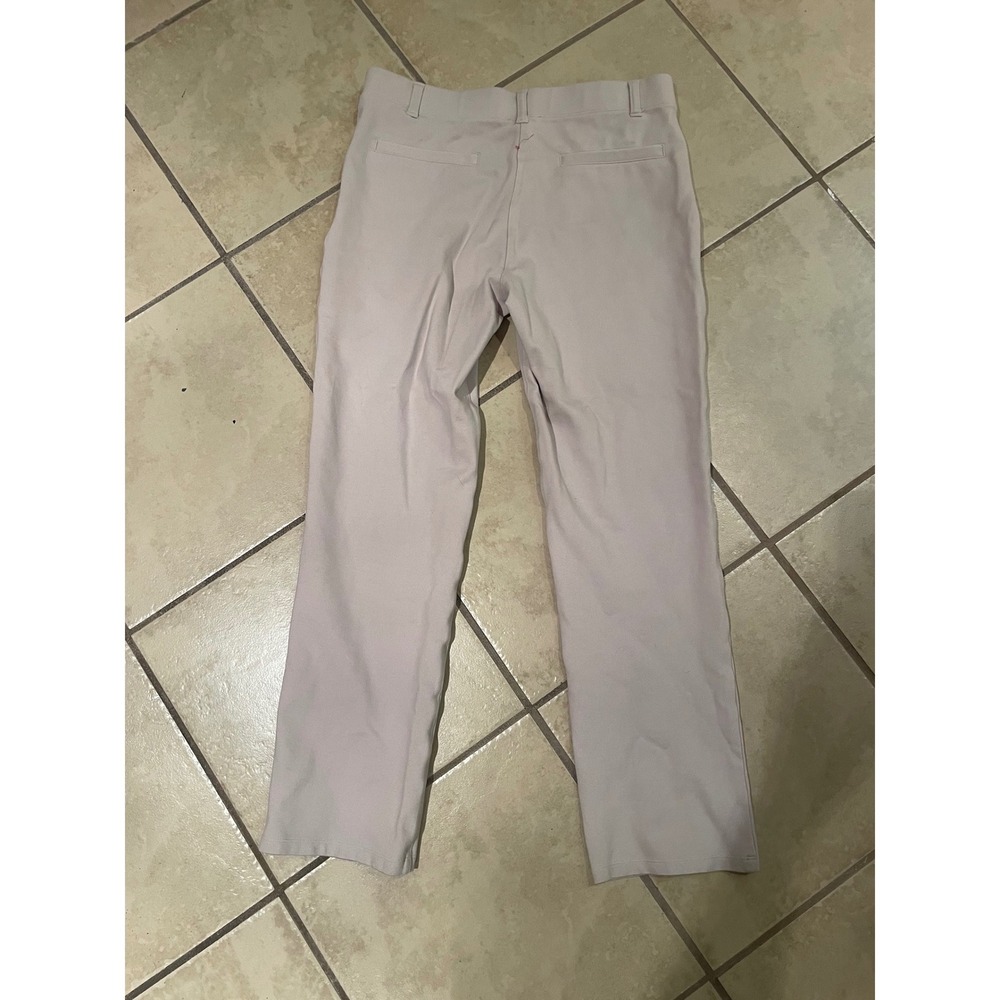 Quince Womens Ultra-Stretch Ponte Straight Leg Pants Sand Beige Size Medium - Picture 3 of 4